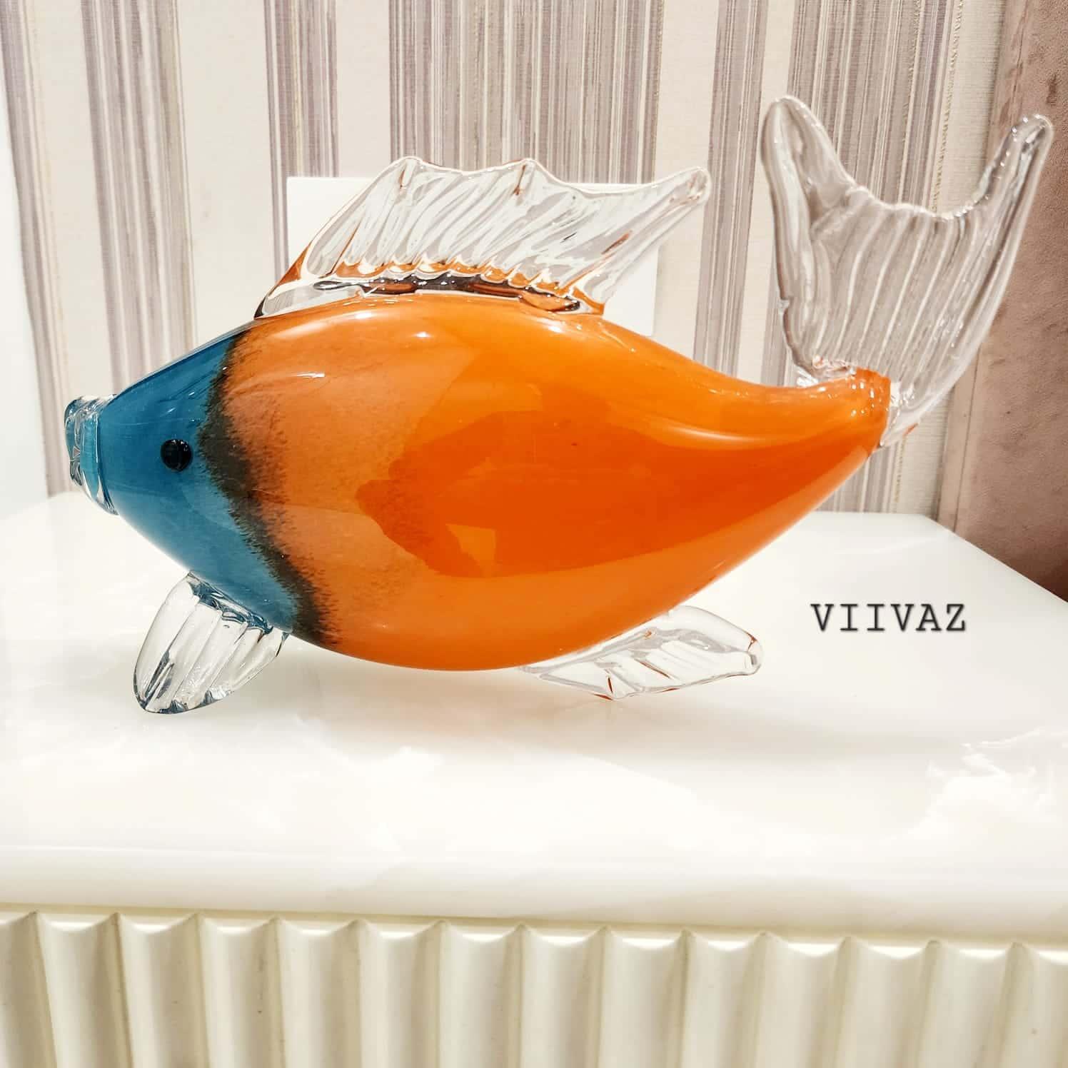 Murano Glass Fish Sculpture Style 10